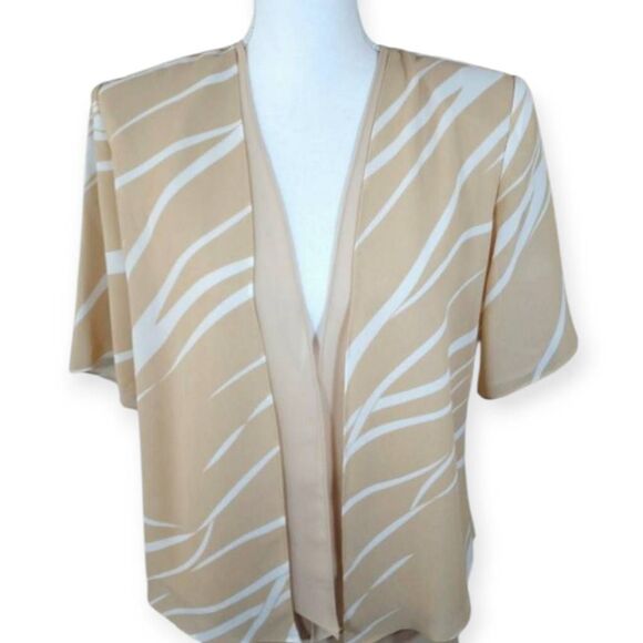 DESIGN 26 CREAM & BEIGE SKIRT SET SZ.M EUC. - Picture 2 of 7